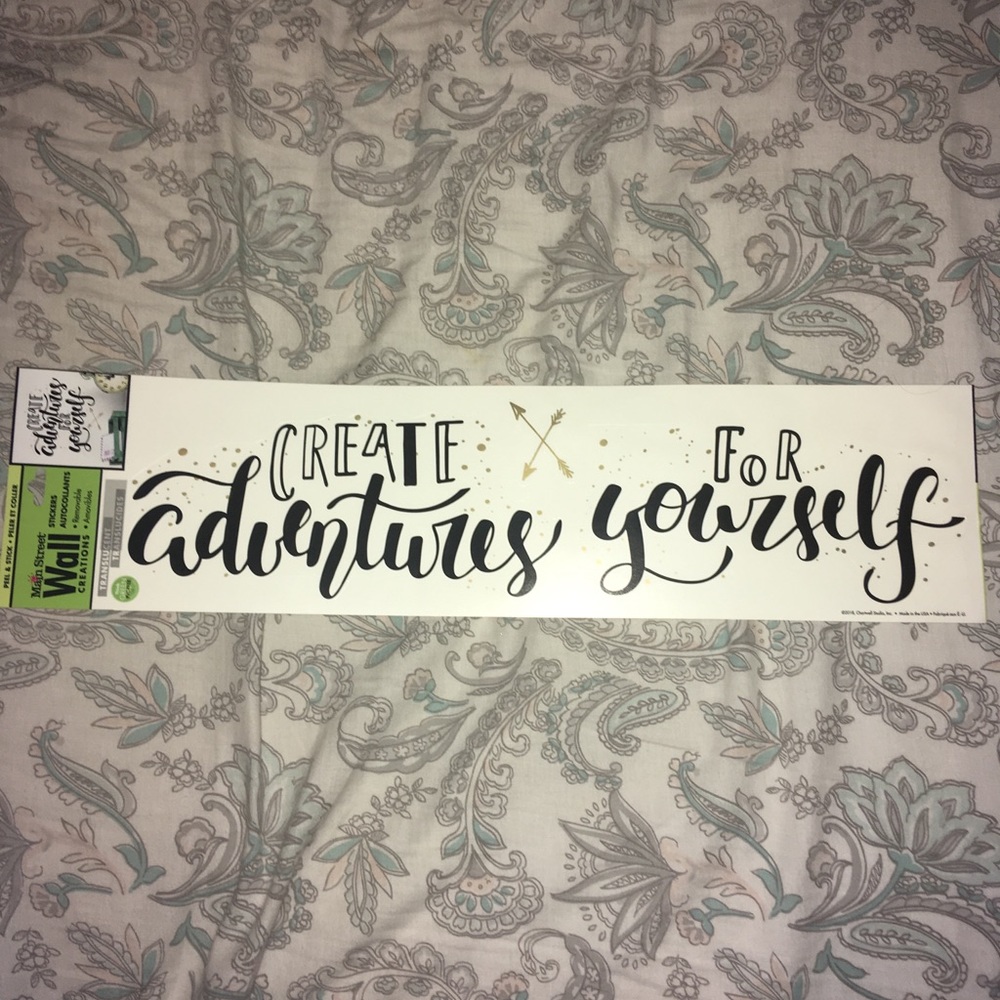 CREATE ADVENTURES FOR YOURSELF PEEL STICK DECAL